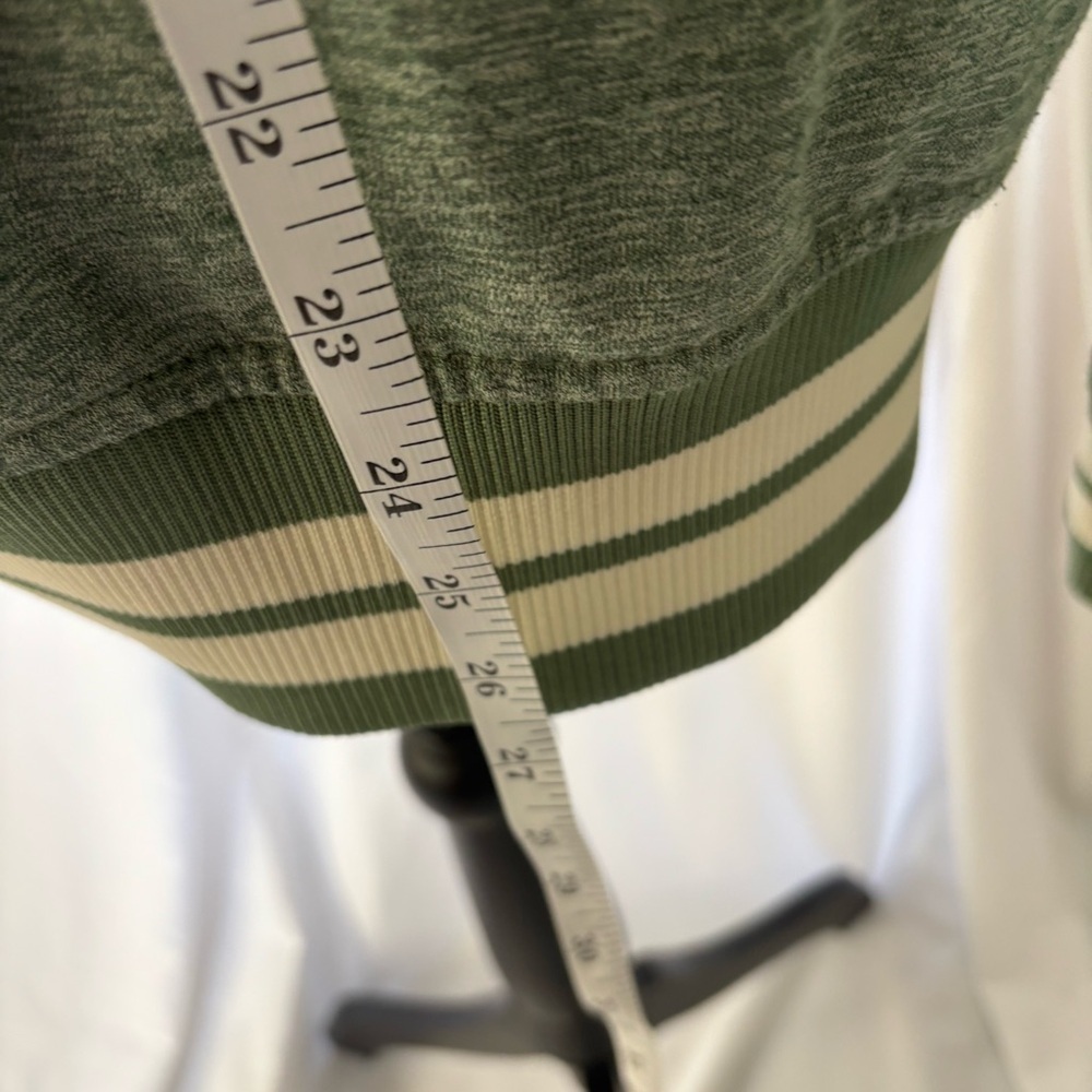 Brooklyn Cloth Green Bomber Jacket with Ribbed Detailing - Picture 6 of 6
